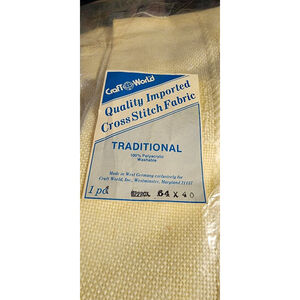 Imported Cross Stitch Fabric VTG 1984